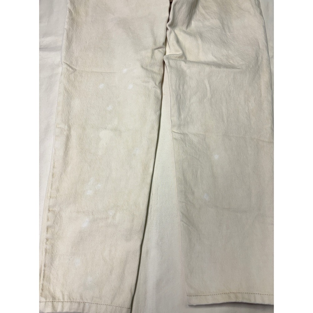 Levi Strauss Premium 80s Mom Jean Light Cream Beige Size 25x27 - Picture 10 of 16